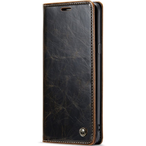 CASEME flipové pouzdro pro Samsung Galaxy S8+ Plus, Waxy Textured, káva