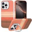 Pouzdro iPhone 16 Pro, Frame Kickstand, pro MagSafe, Sunset Orange