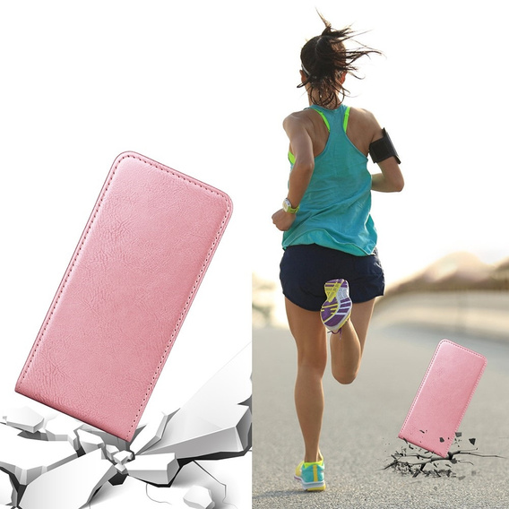 Klopové pouzdro pro Samsung Galaxy S25, Flip, růžové