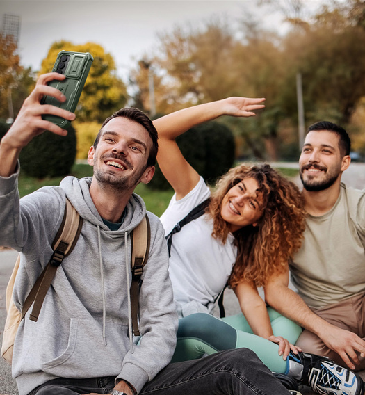 Pancéřové pouzdro pro Samsung Galaxy S25+ Plus, Dexnor Full Body (Two Frames), zelené