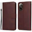 Klopové pouzdro pro Realme C67, Leather Wallet, hnědé