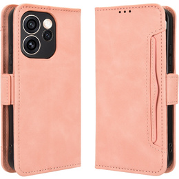 Pouzdro s klopou Card Slot pro Oppo Reno 15 Pro, růžové