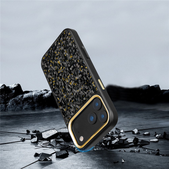 Magnetické pouzdro z aramidového vlákna s kovovým rámečkem fotoaparátu pro iPhone 17 Pro