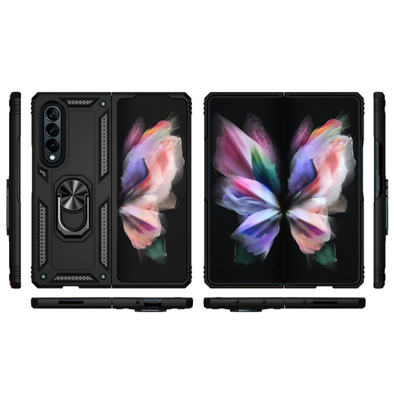 Pancéřové pouzdro pro Samsung Galaxy Z Fold3 5G, Nox Case Ring, černé