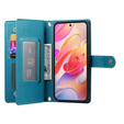 Klopové pouzdro pro Samsung Galaxy A56 5G, Wallet Zipper Pocket, modré