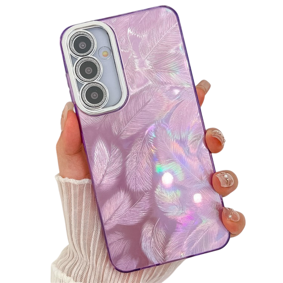 Pouzdro pro Samsung Galaxy A36 5G / A56 5G, Feather, fialové