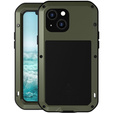 Pouzdro Love Mei pro iPhone 13 mini, armored with glass, zelené / černé