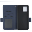Klopové pouzdro pro Motorola Moto G72, Wallet Thin Magnet, námořnicky modré