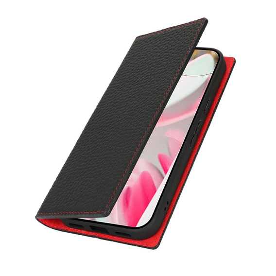 Klopové pouzdro pro Google Pixel 10 / 10 Pro, kůže Litchi Grain, černé