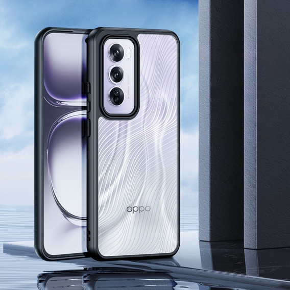 Pouzdro DuxDucis pro Oppo Reno 12 Pro, Aimo case, transparentní / černé