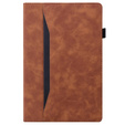 Pouzdro pro Xiaomi Redmi Pad Pro / Xiaomi Poco Pad, Classic, s prostorem pro stylus, hnědé