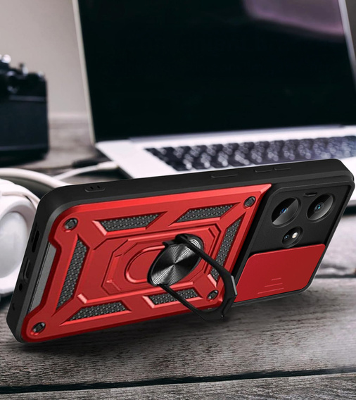 Pouzdro pro Realme GT 7 / 7T, CamShield Slide, červené