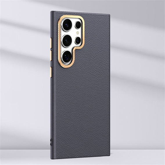 Kožené pouzdro pro Samsung Galaxy S25 Ultra, leather hybrid, šedé