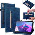 Pouzdro pro Lenovo Tab P11 Pro Gen 2Wallet Pen Slot, modré