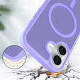 Pouzdro Matt pro iPhone 17, pro MagSafe, průsvitně fialové