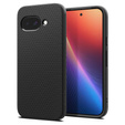 Pouzdro Spigen pro Google Pixel 9A, Liquid Air, černé + 9H tvrzené sklo