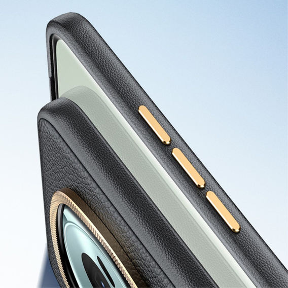 Kožené pouzdro pro Honor Magic 6 Pro 5G, leather hybrid, šedé