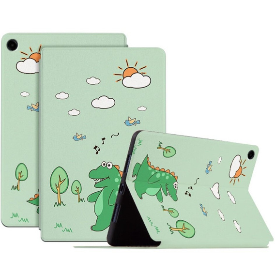 Flipové pouzdro pro Samsung Galaxy Tab A9+, walking dinosaur