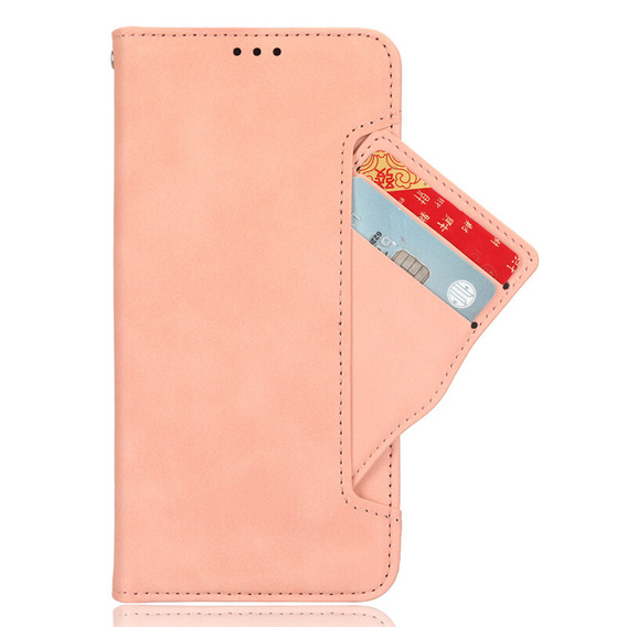 Klopové pouzdro pro Oppo A60, Card Slot, růžové