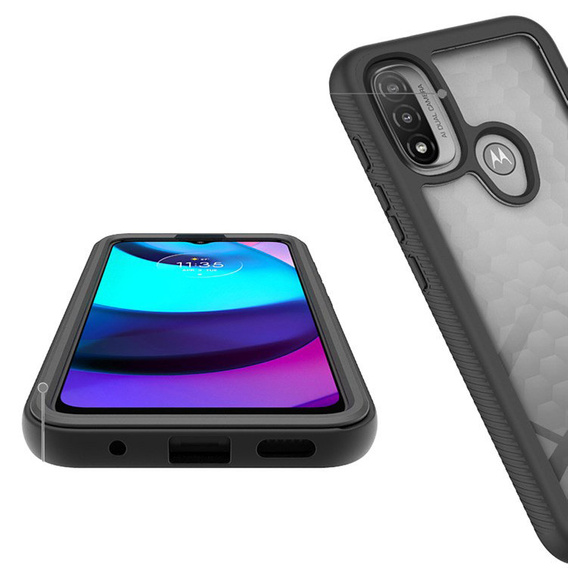Pouzdro pro Motorola Moto E20, Shockproof, s fólií, modré