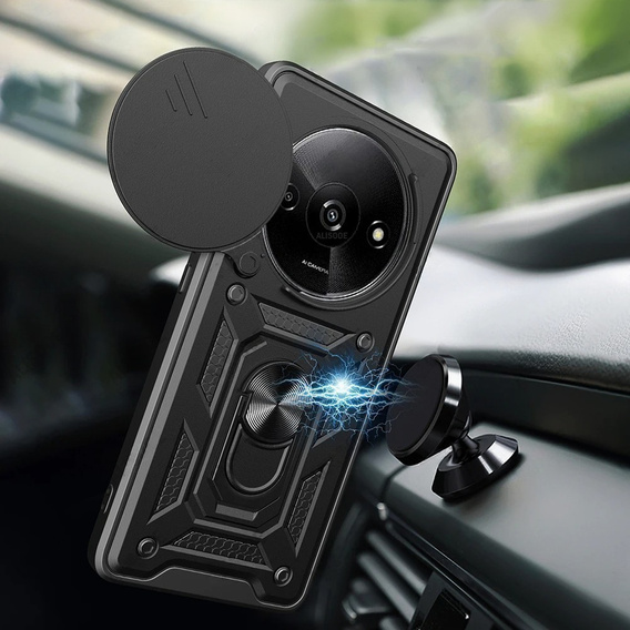 Pouzdro pro Xiaomi Redmi A3, CamShield Slide, černé