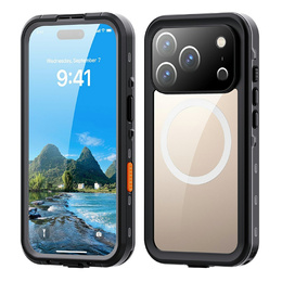 Pouzdro pro iPhone 17 Pro, vodotěsné IP68, SHELLBOX MagSafe, černé