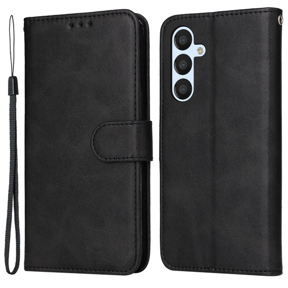 Klopové pouzdro pro Samsung Galaxy A54 5G, Leather Wallet, černé