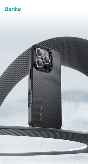Pouzdro Benks Montage Magnetic Armor Pro Kevlar (600D/1500D) pro iPhone 16 Pro