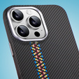 Pouzdro pro iPhone 14 Pro Max, Carbon Fiber MagSafe, černé