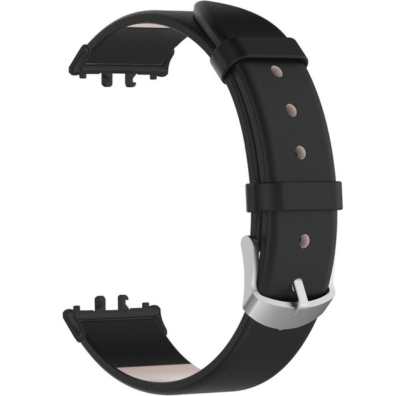 Kožený řemínek pro Samsung Galaxy Fit 3, černý