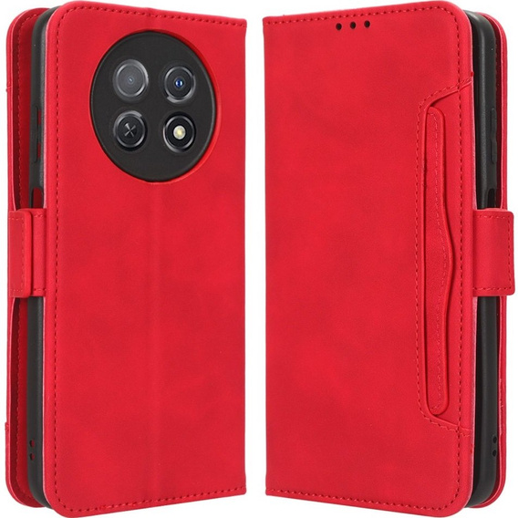 Klopové pouzdro pro Huawei Nova Y91 4G, Card Slot, červené