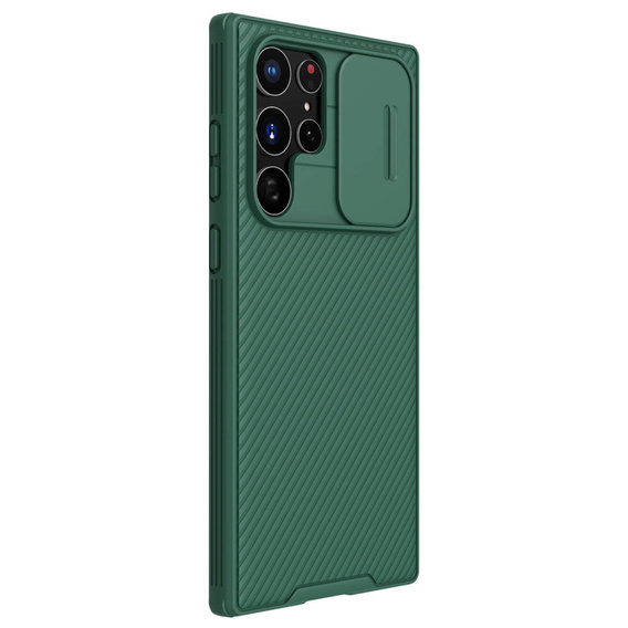 Pouzdro pro Samsung Galaxy S23 Ultra, obrněné Nillkin, CamShield Pro, zelené