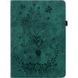 Pouzdro s klopou pro Lenovo Tab P12, flower, zelené