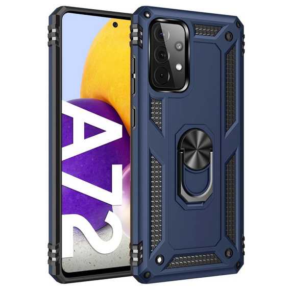 Pancéřové pouzdro pro Samsung Galaxy A72 5G, Nox Case Ring, modré