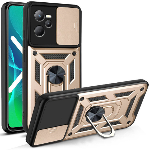 Pouzdro pro Realme C35, CamShield Slide, zlaté