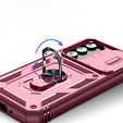 Pouzdro pro Samsung Galaxy A54 5G, CamShield Slide, růžové/ Bordó