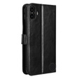 Klopové pouzdro pro Nothing CMF Phone 1, Crazy Horse Wallet, černé