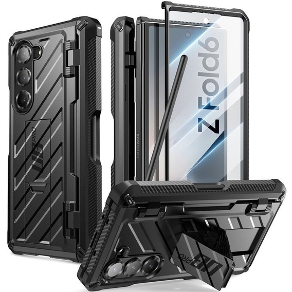 Pouzdro Supcase Unicorn Beetle Pro se sklem 9H a úložným prostorem pro Slim S-Pen pro Samsung Galaxy Z Fold6