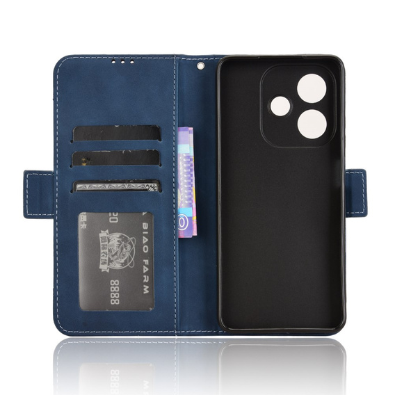 Klopové pouzdro pro Oppo A40 / Oppo A40m, Card Slot, námořnicky modré