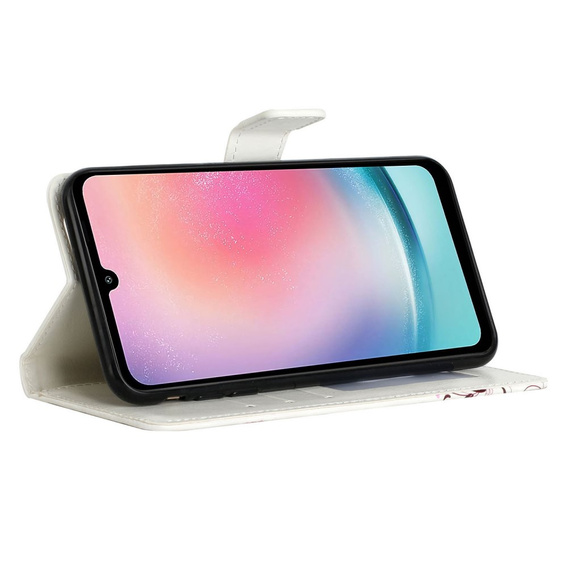 Klopové pouzdro pro Samsung Galaxy A05s, Wallet, Butterflies, modré