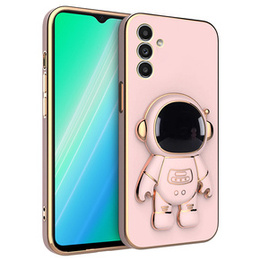 Pouzdro pro Samsung Galaxy M23 5G, Astronaut, růžové rose gold