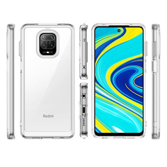 Pouzdro pro Xiaomi Redmi Note 9S / 9 Pro / 9 Pro Max, Fusion Hybrid, průhledné