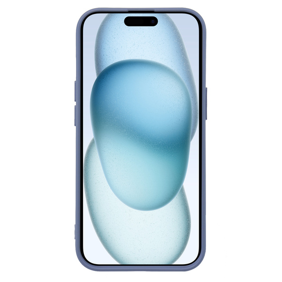 Pouzdro pro iPhone 15 Plus, Silicone Lite, šedé