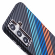 Pouzdro pro Samsung Galaxy S25, Carbon Fiber MagSafe, námořnicky modré