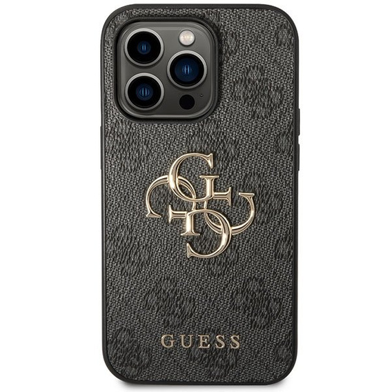 Pouzdro GUESS pro iPhone 15 Pro Max, 4G Big Metal Logo, šedé