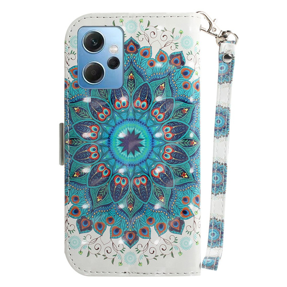 Klopové pouzdro pro Xiaomi Redmi Note 12 4G, Wallet mandala, bílé