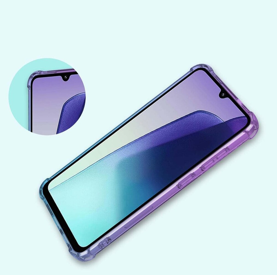 Pouzdro pro Xiaomi Redmi 14C / Xiaomi Poco C75, Gradient Dropproof, Fialová / modrá