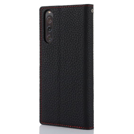 Klopové pouzdro pro Sony Xperia 10 V, Litchi Skin Grain, černé