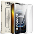 2x tvrzené sklo pro iPhone 13/13 Pro, ERBORD 9H Hard Glass na displeji