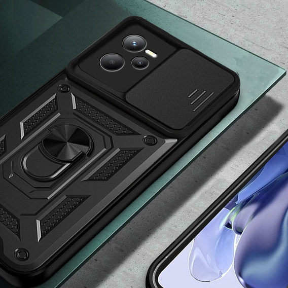 Pouzdro pro Realme C35, CamShield Slide, černé